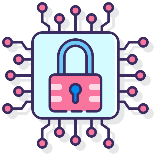 Cyber Security Flaticons Lineal Color Icon