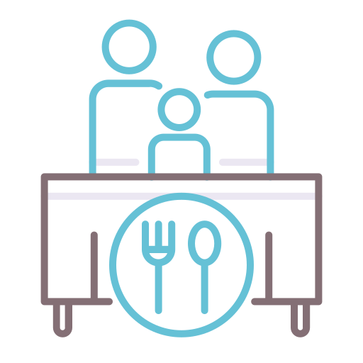 점심 시간 무료 아이콘