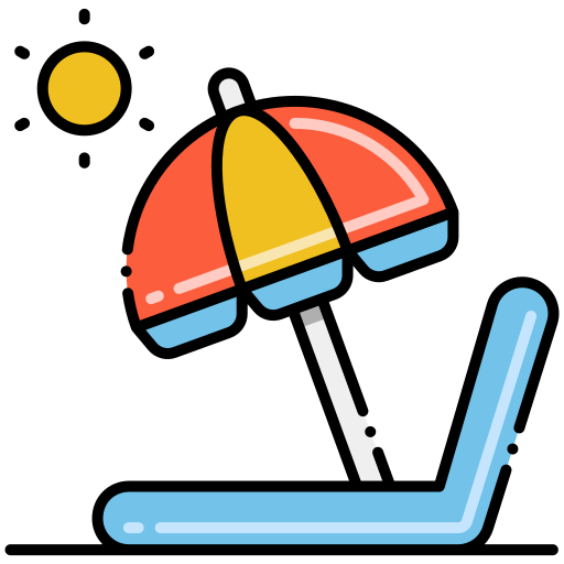 Parasol Flaticons Lineal Color icon