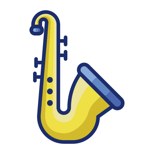 saxofón icono gratis