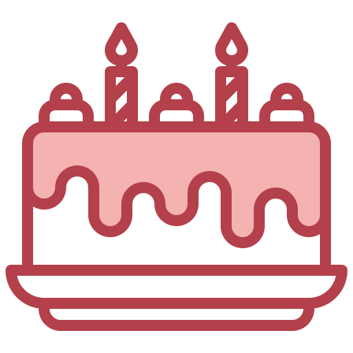 pastel de cumpleaños icono gratis