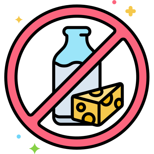 Dairy free Flaticons Lineal Color icon