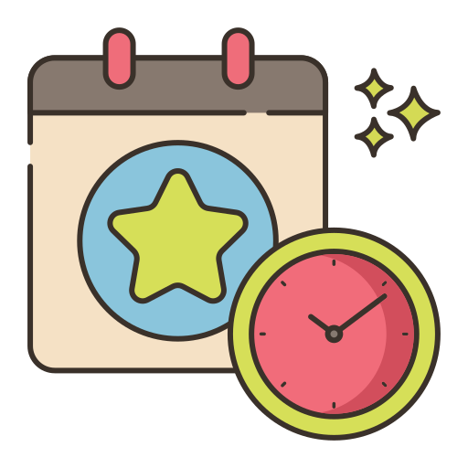 des horaires Icône gratuit