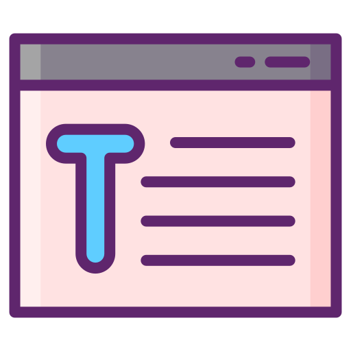 Text editor Flaticons Lineal Color icon