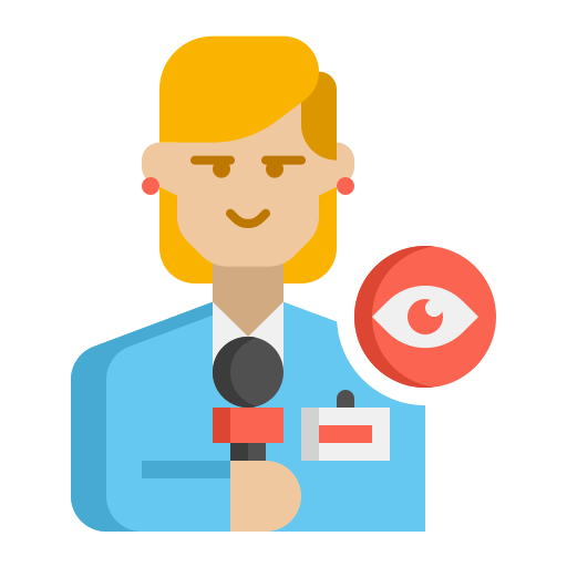 journaliste Icône gratuit