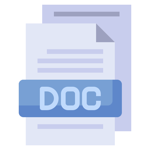 formato de archivo doc icono gratis