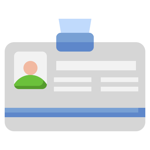 tarjeta de identificación icono gratis