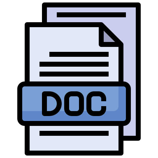 formato de archivo doc icono gratis