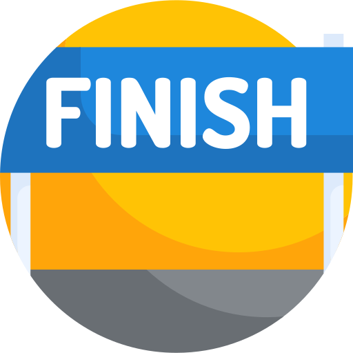 Finish line Detailed Flat Circular Flat icon