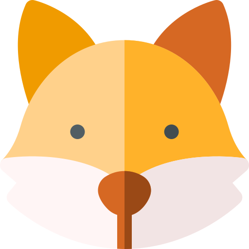 Fox Basic Rounded Flat Icon