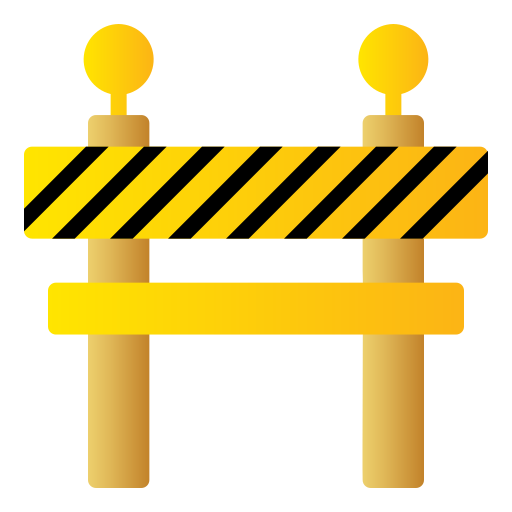 Road barrier - Free signaling icons