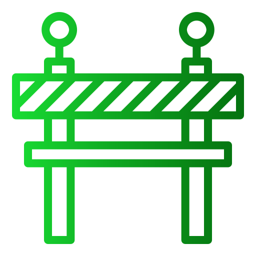 barrera vial icono gratis
