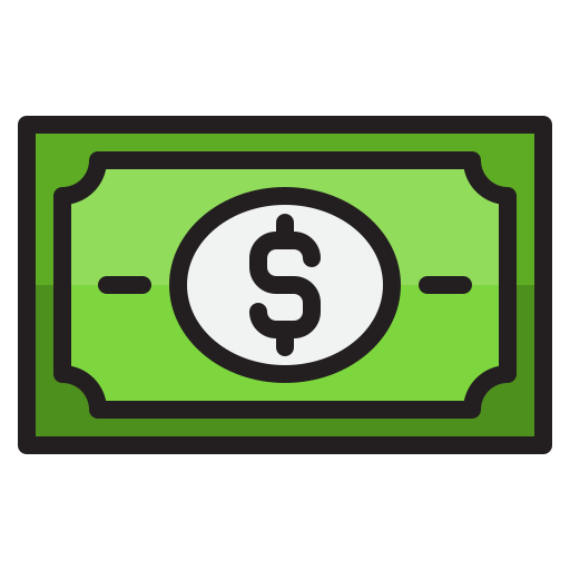 Money srip Lineal Color icon