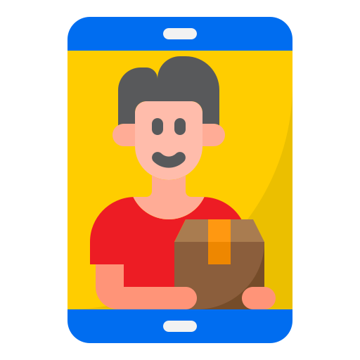 Delivery man free icon