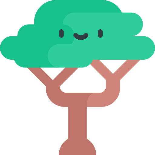 Tree Kawaii Flat icon