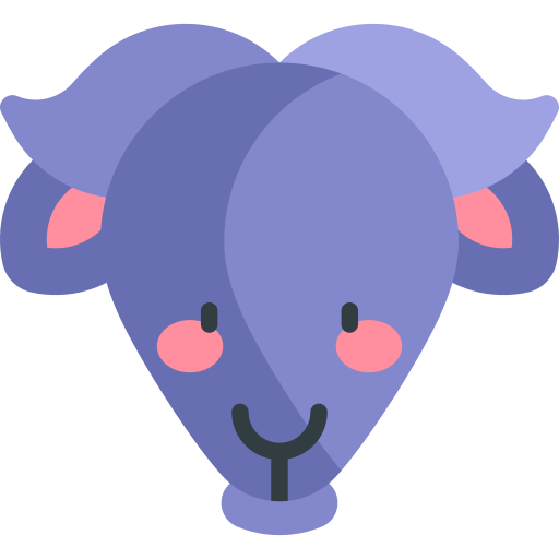 Buffalo Kawaii Flat icon