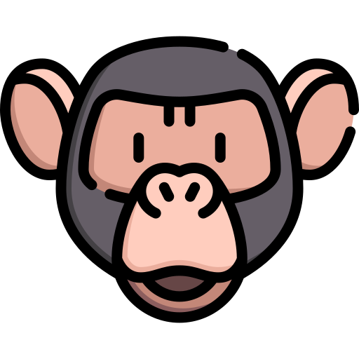 chimpance icono gratis