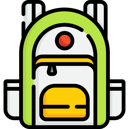 bolsa para la escuela icono gratis