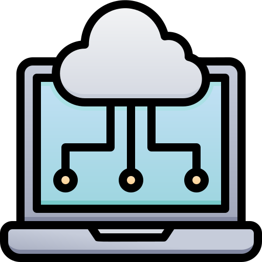 datos en la nube icono gratis