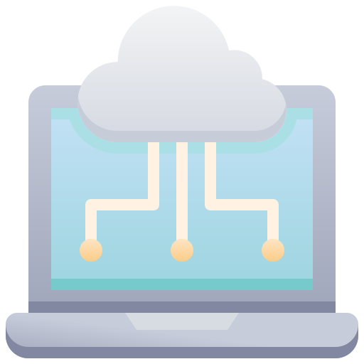 datos en la nube icono gratis