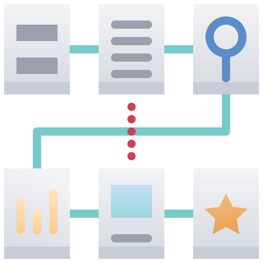 flujo de trabajo icono gratis