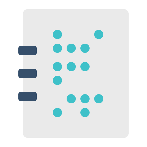Braille free icon Braille free icon