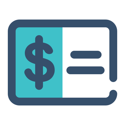 Receipt Generic Blue icon