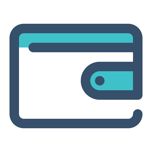 Wallet Generic Blue icon