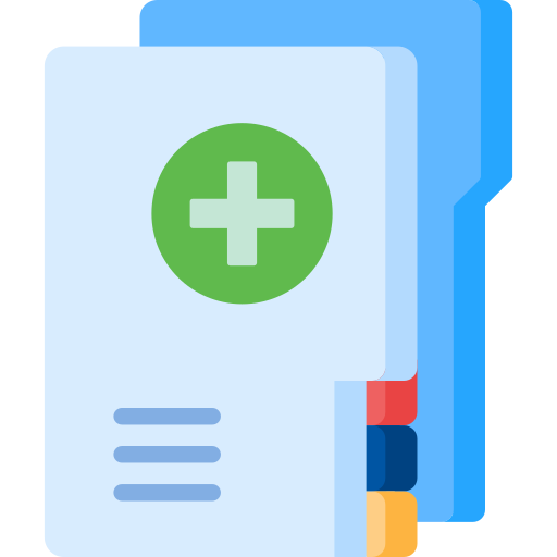 informe médico icono gratis