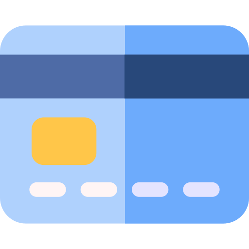 Credit card Basic Rounded Flat icon