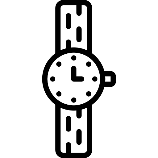 reloj de pulsera icono gratis