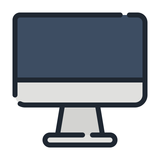 Desktop computer Generic Outline Color icon