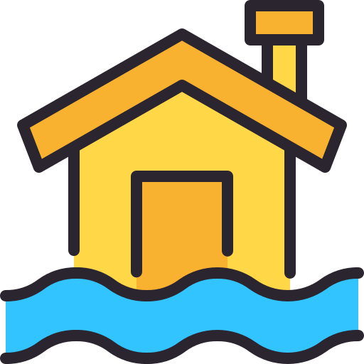 Flood Generic Outline Color icon