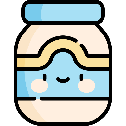 Mayonnaise Kawaii Lineal Color Icon