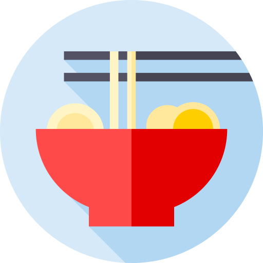 Ramen icon Flat Circular Flat