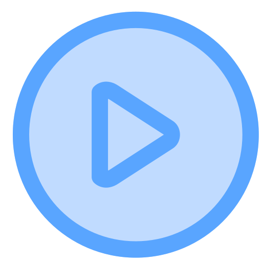 Play button Generic Blue icon