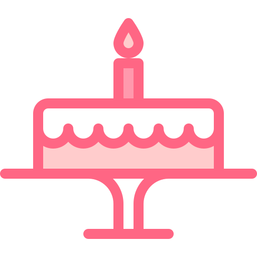 pastel de cumpleaños icono gratis