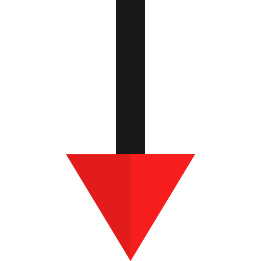 flecha hacia abajo icono gratis