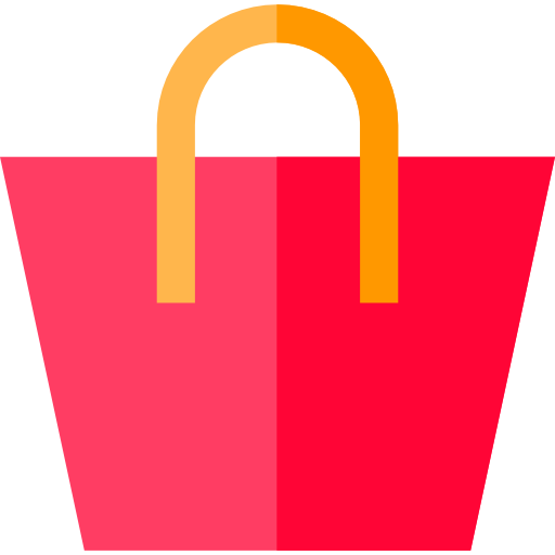 Shopping bag Basic Straight Flat icon