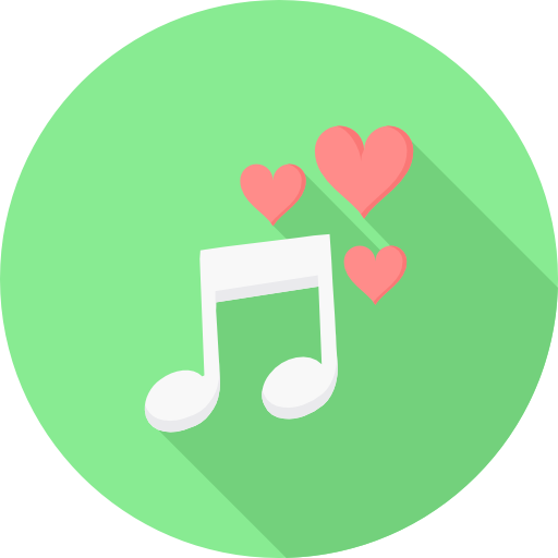 musica romantica icono gratis