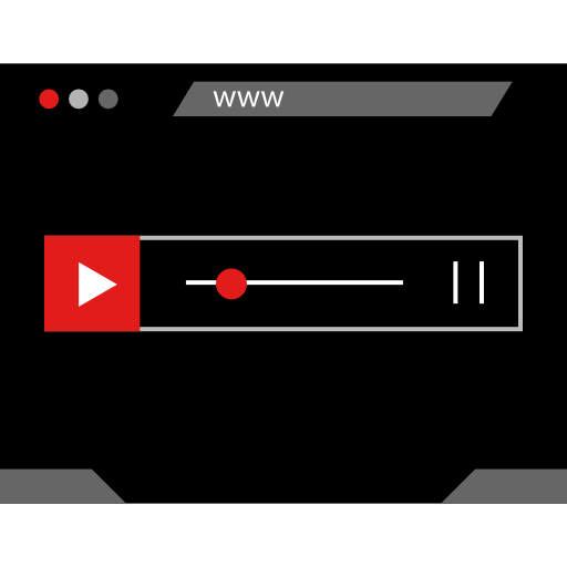 reproductor de video icono gratis