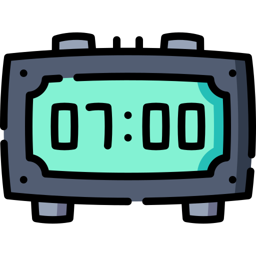 Digital clock Special Lineal color icon