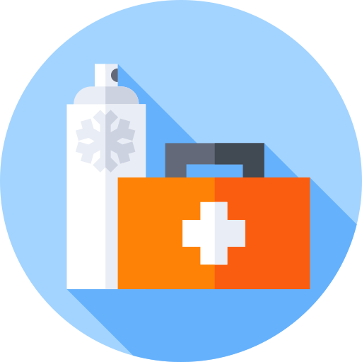 First aid kit Flat Circular Flat icon