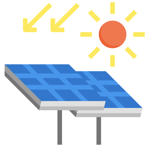 energía solar icono gratis