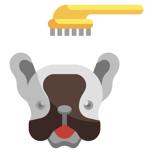 cepillo para mascotas icono gratis