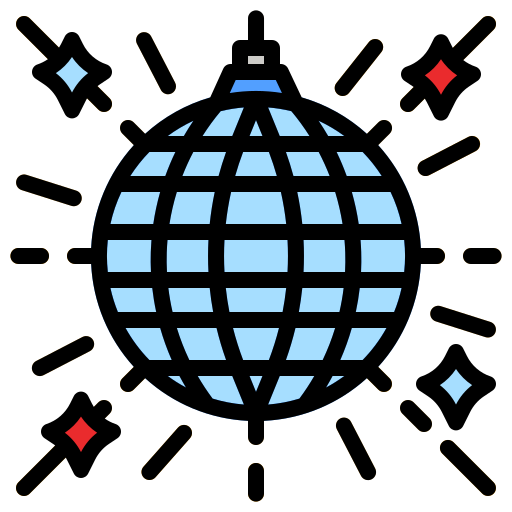 bola de disco icono gratis