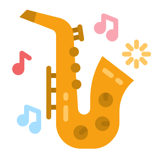 saxofón icono gratis