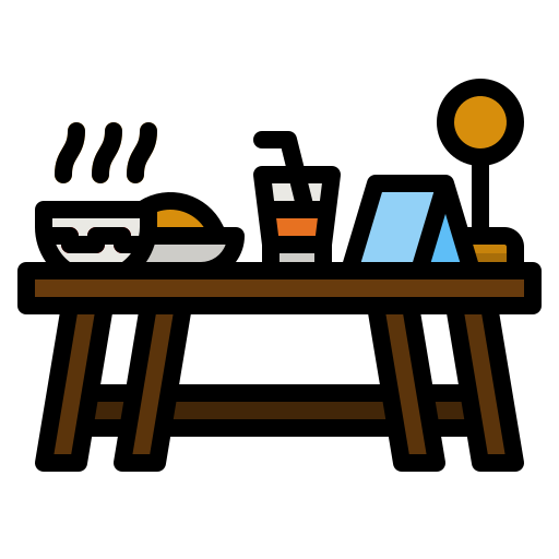 mesa del comedor icono gratis