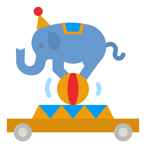 free carousel elephant clipart