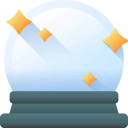 Crystal ball 3D Color icon